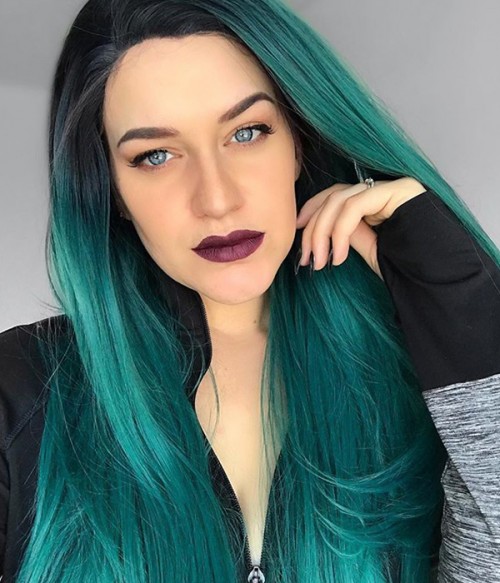 long green lace front wig