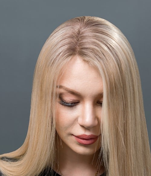 Custom 6.5"x6.5" Upgrade Claire Plus | Mono Top Remy Human Hair Topper | Halo-wire | Lace Front