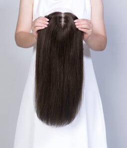 Clearance | 7"x8" Courtney | Mono Part | Left Part Remy Human Hair Topper |Final Sale - UniWigs ® Official Site