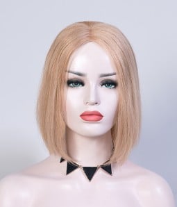 Y-531  Peach Powder | Strawberry Blonde with Ash Blonde highlights