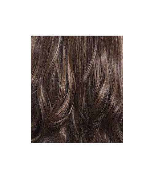 Loco Cocoa | Brunette Balayage Long Wavy Synthetic Lace Front Wig - UniWigs  ® Official Site