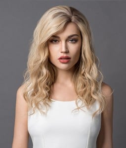 24-613R Summer Shandy with Ashy Roots  | Light Blonde blended with Platinumum Blonde and ahsy roots