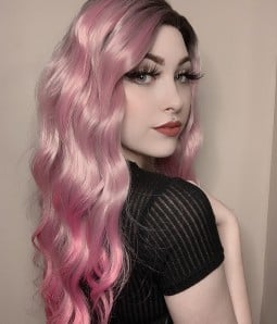 pale pink wig