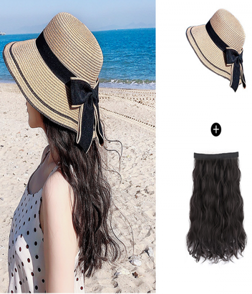 synthetic straw hat