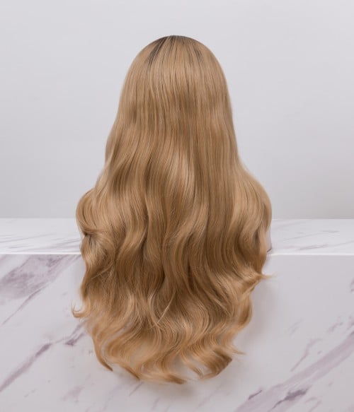 Chalice l Blonde With Dark Root Long Loose Wave Synthetic Lace