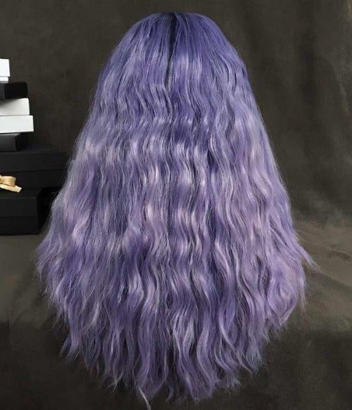 lavender wig long