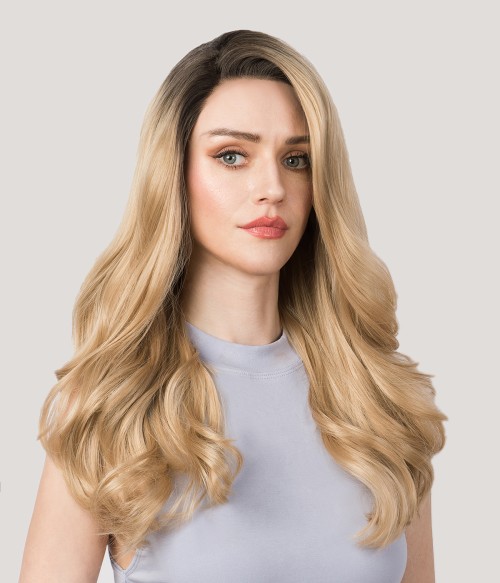 honey blonde synthetic lace front wigs