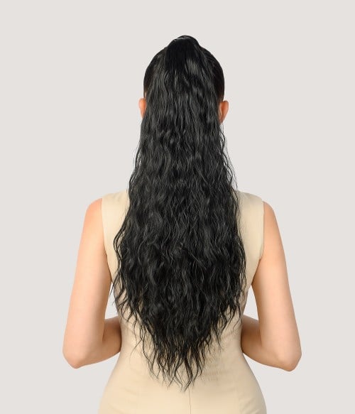 Hair Back Extension In Black