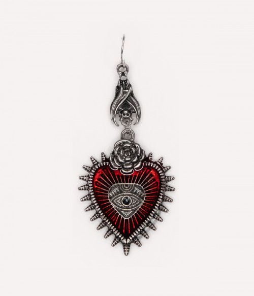 Buy Vintage Goth Punk Rock Bat Gothic Eye Red Heart Drop Dangle Earrings  for Women Halloween Cosplay Jewelry Stainless Steel nc at Amazonin