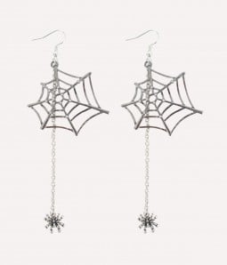 Gothic Cobweb| Spider & Web Dangle Earrings