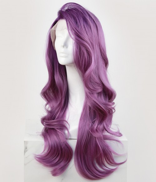 deep purple wig