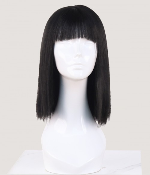 Alita Black Long bob Synthetic Lace Front Wig UniWigs