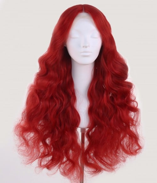 Red curly store hair wig