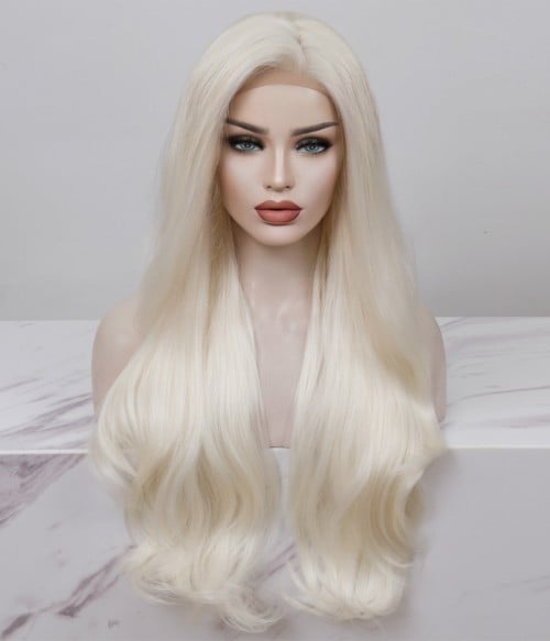 Snow outlet white blonde lace front wig