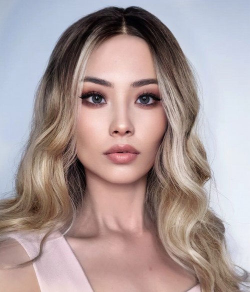 Clara Sunkissed Blonde Balayage Synthetic Lace Front Wig