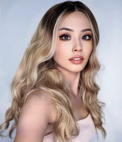 Clara Sunkissed Blonde Balayage Synthetic Lace Front Wig