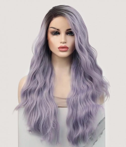 lilac lace front wig