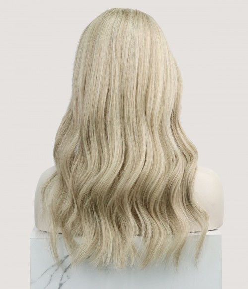 Mia|Dimensional Ashy Blonde Remy Human Hair Lace Front Wig | Lace Front |  Final Sale - UniWigs ® Official Site