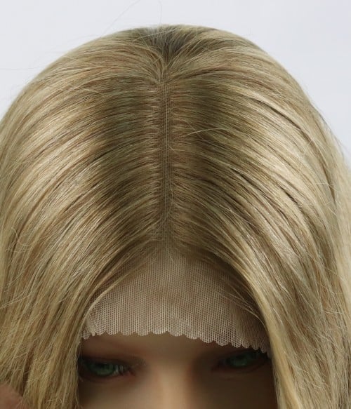 Lace front outlet wig up close