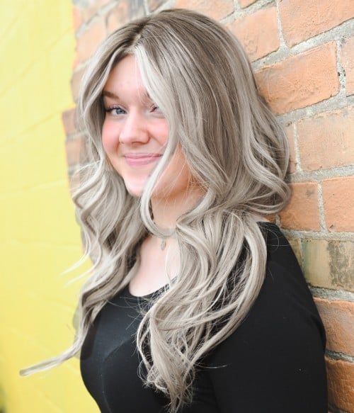 Cecelia, Blonde Balayage Remy Human Hair Lace Front Wig