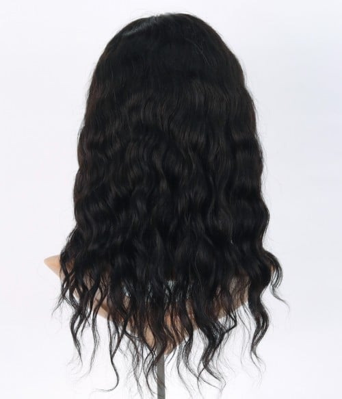 Helen Off Black Curly Remy Human Hair Full Lace Wig 100 Hand tied Final Sale