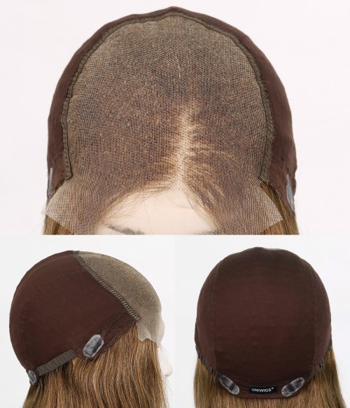 Hats with Hair  Human Hair Wigs for Cancer Hats in Light Brown
