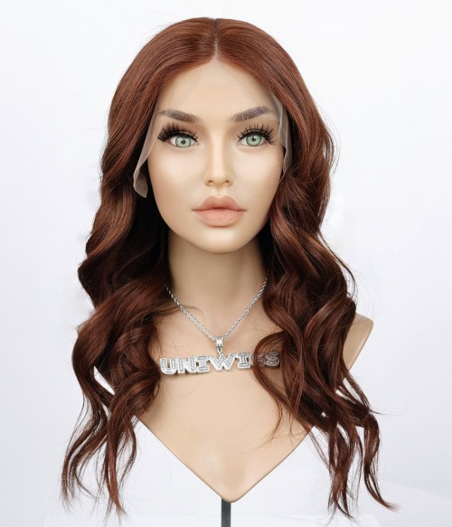 Cowboy Copper Remy Human Hair Lace Front Wig Final Sale