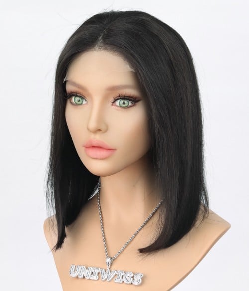 Sample Wig Style X Off Black Human Hair Lace Front Wig Final Sale