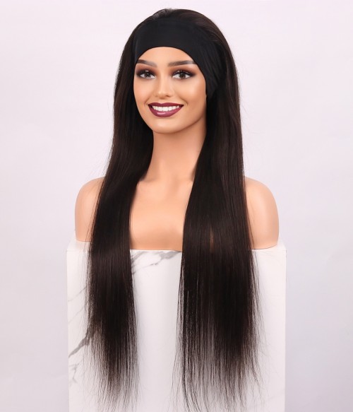 Hotsell ❤️NEW ❤️100% Human Hair Headband wig 26”