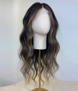 Fay | Brunette Balayage Remy Human Hair Lace Front Wig