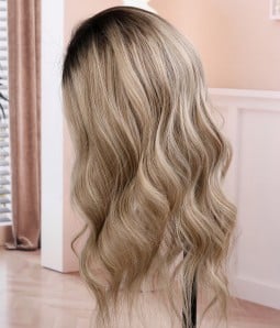 Star D | Blonde Balayage Remy Human Hair Lace Front Wig