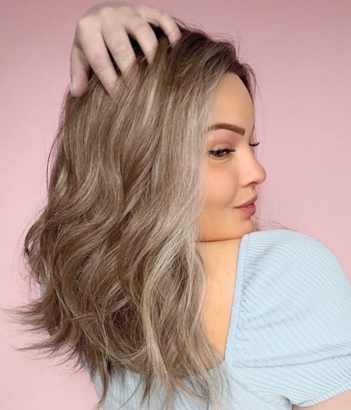 Eisley | Sandy Bronde Highlighted Remy Human Hair Lace Front Wig S/M - UniWigs ® Official Site