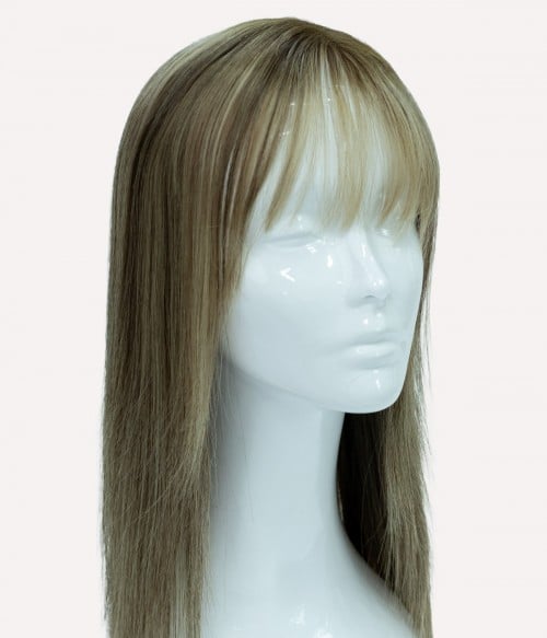 Clearance | 7" x 8" Courtney Mono Top Lace Front Human Hair Topper | Final Sale | Only 1 in Stock | Pre-cut Lace