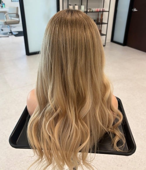 Dyed wig