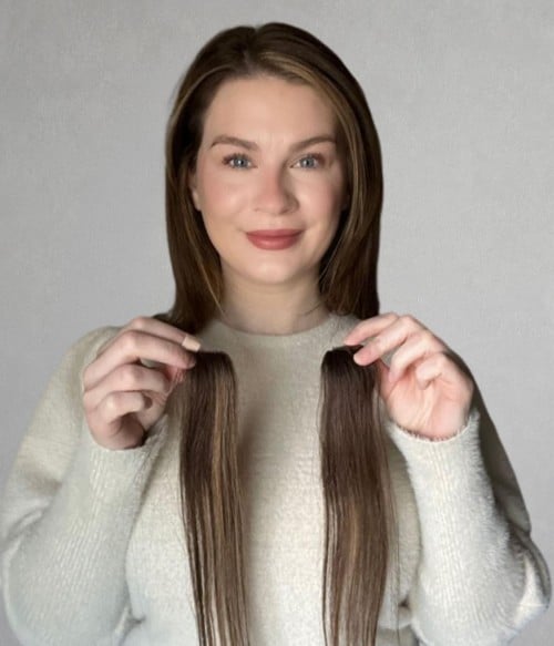 Invisible Cover-up Patch | Instant Human Hair Clip-in Hair Volumizer | Hair Root Lifter | Two Pieces