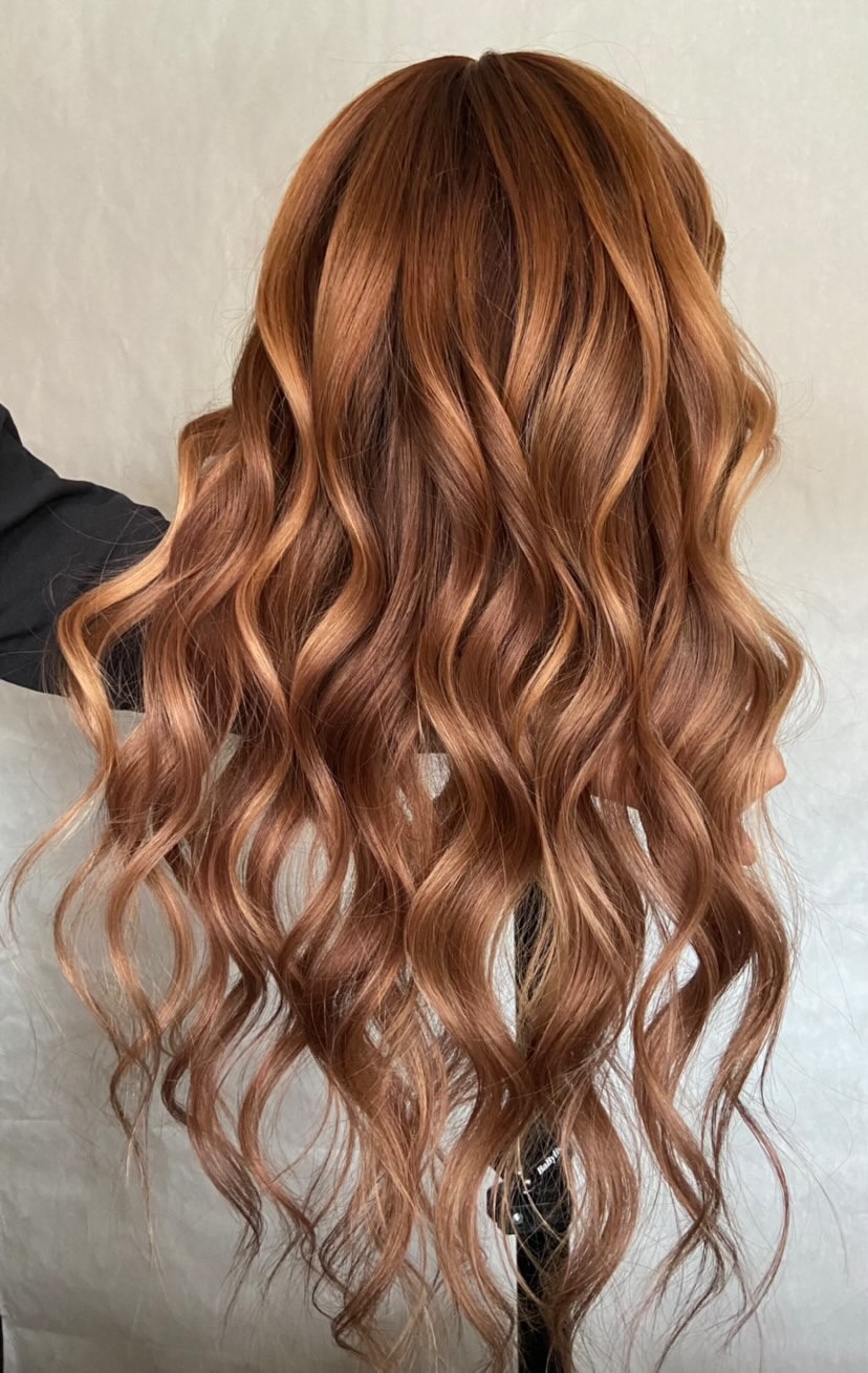 Blaze  Copper Red Wavy Synthetic Lace Front Wig - UniWigs ® Official Site