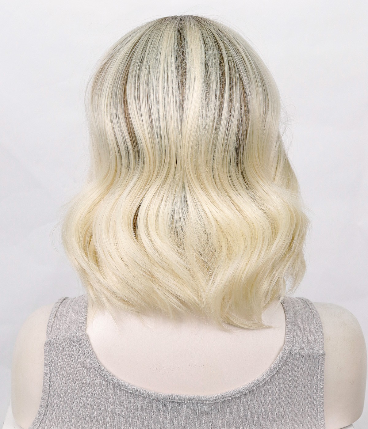 Roxy | Blonde Wavy Bob Synthetic Lace Front Wig - UniWigs 