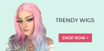 Fantasy | Jewelry Blue with Platinum Highlights Long Layered Wavy Synthetic  Lace Front Wig