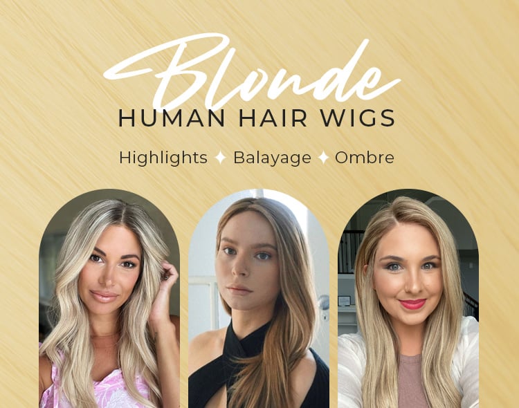 Shop Blonde Human Hair Wigs at 