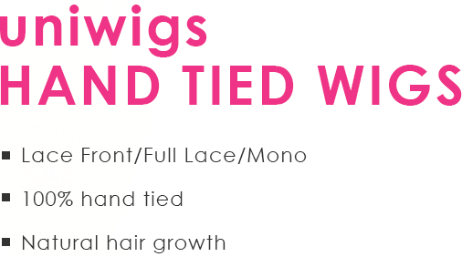uniwigs hand tied wigs. Lace Front/Full Lace/Mono, 100% hand tied, Natural hair growth